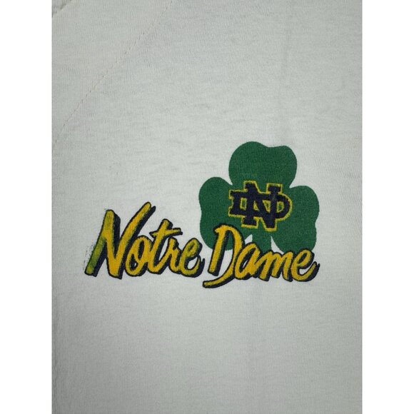 Vintage 90's The Game NCAA Notre Dame Fighting Irish Baseball Jersey Style Large - Picture 4 of 16